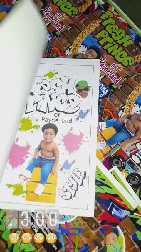 Personalized custom coloring book with unique designs and name on the cover, perfect for kids, parties, and special gifts