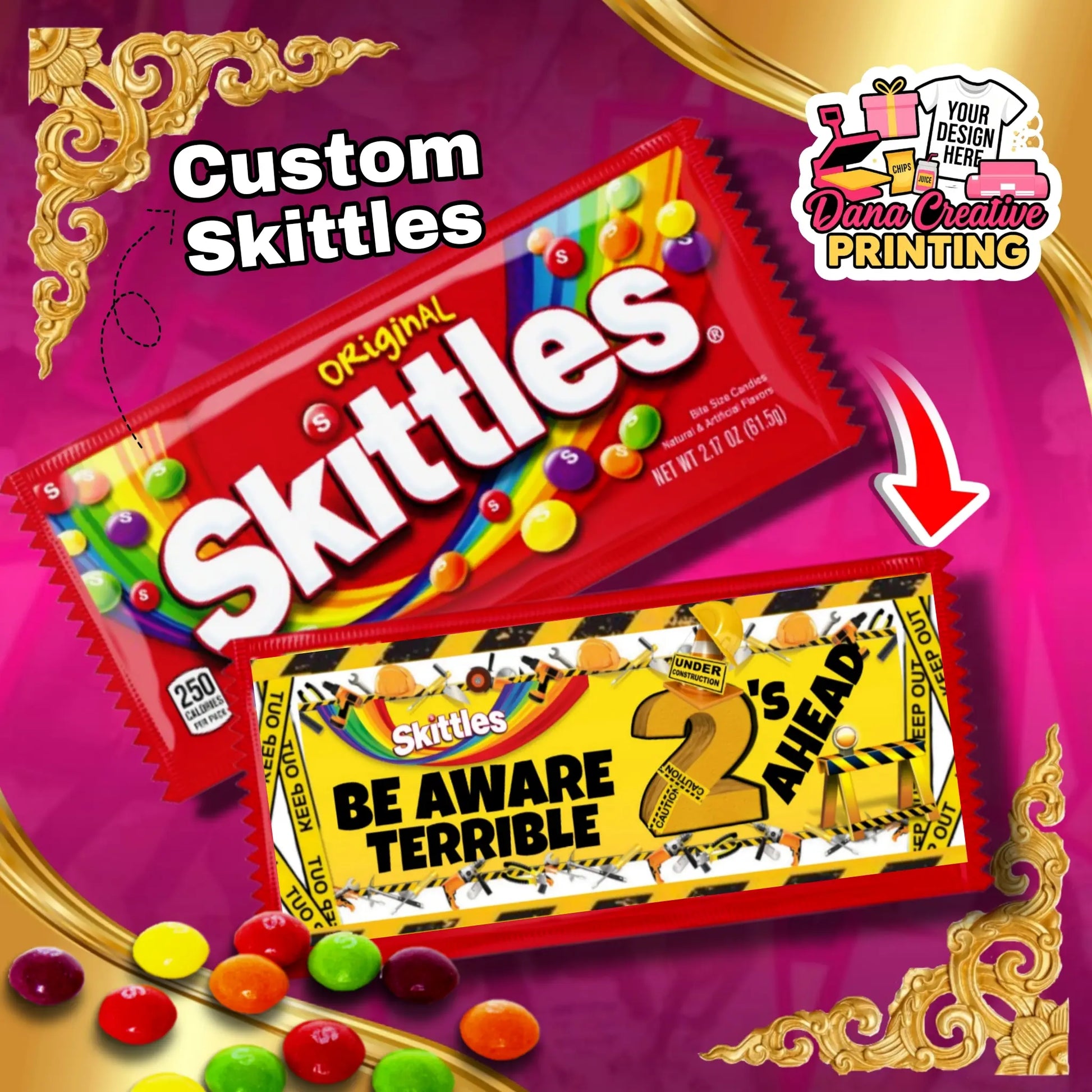 Custom Skittles - | party favor by Dana Creative Hub