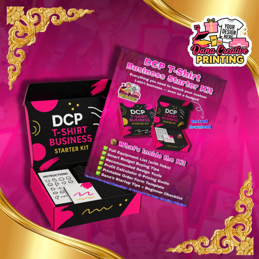 DCP Business Starter Kit – T-Shirt Printing Beginner Bundle for Kids, Teens & Young Entrepreneurs - | digital ebook by Dana Creative Hub