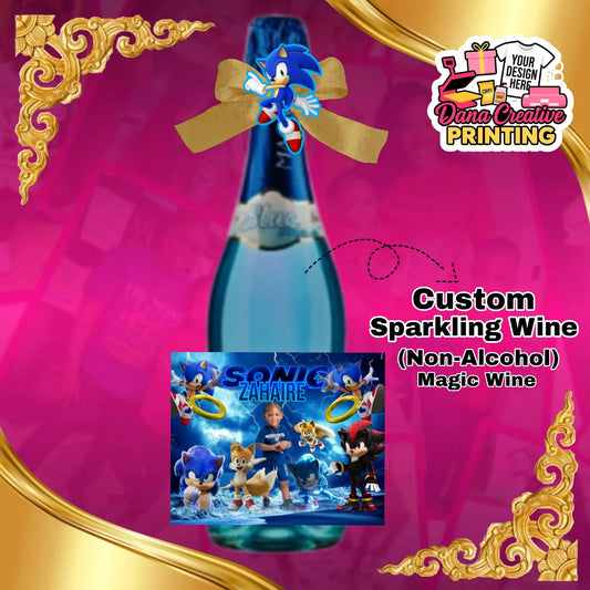Custom Non - Alcohol Wine Bottles - | party favor by Dana Creative Hub
