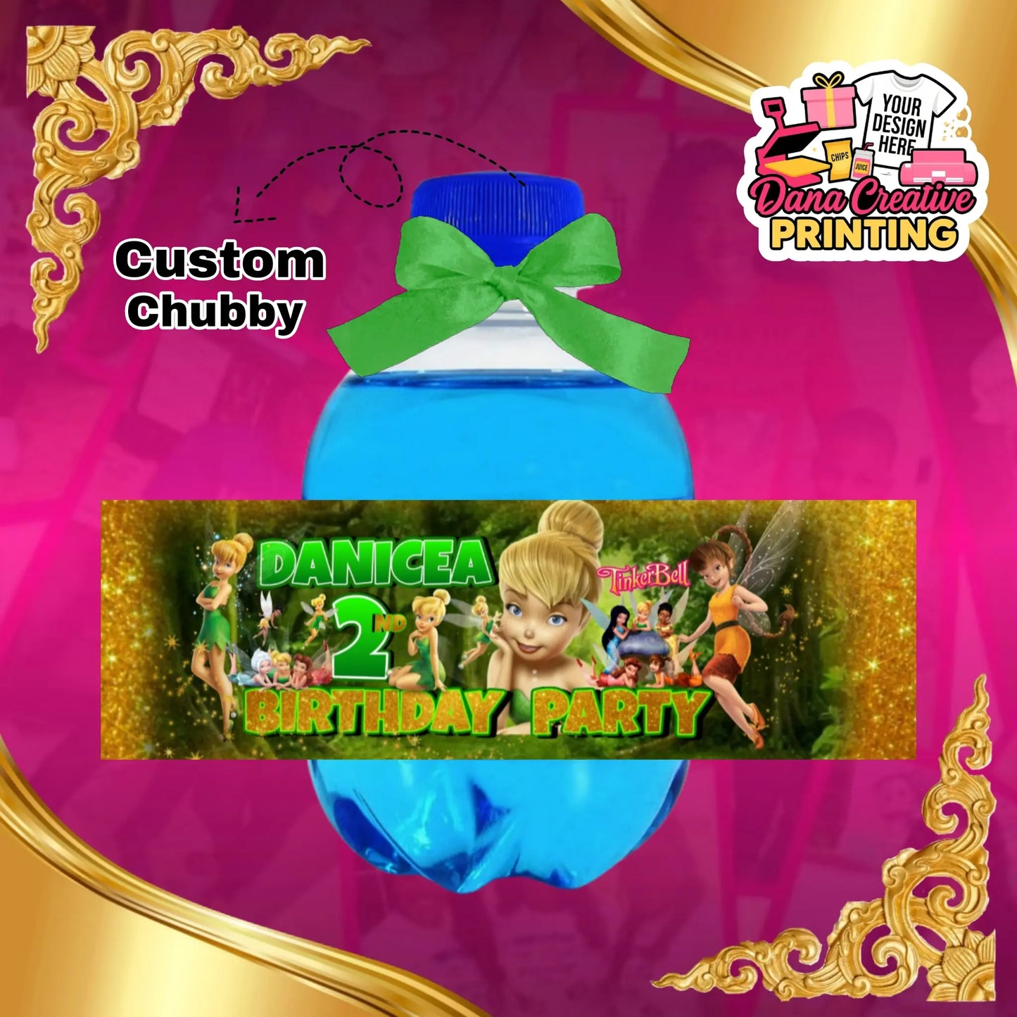 Custom Juice Bottles - 3 Chubby | party favor by Dana Creative Hub