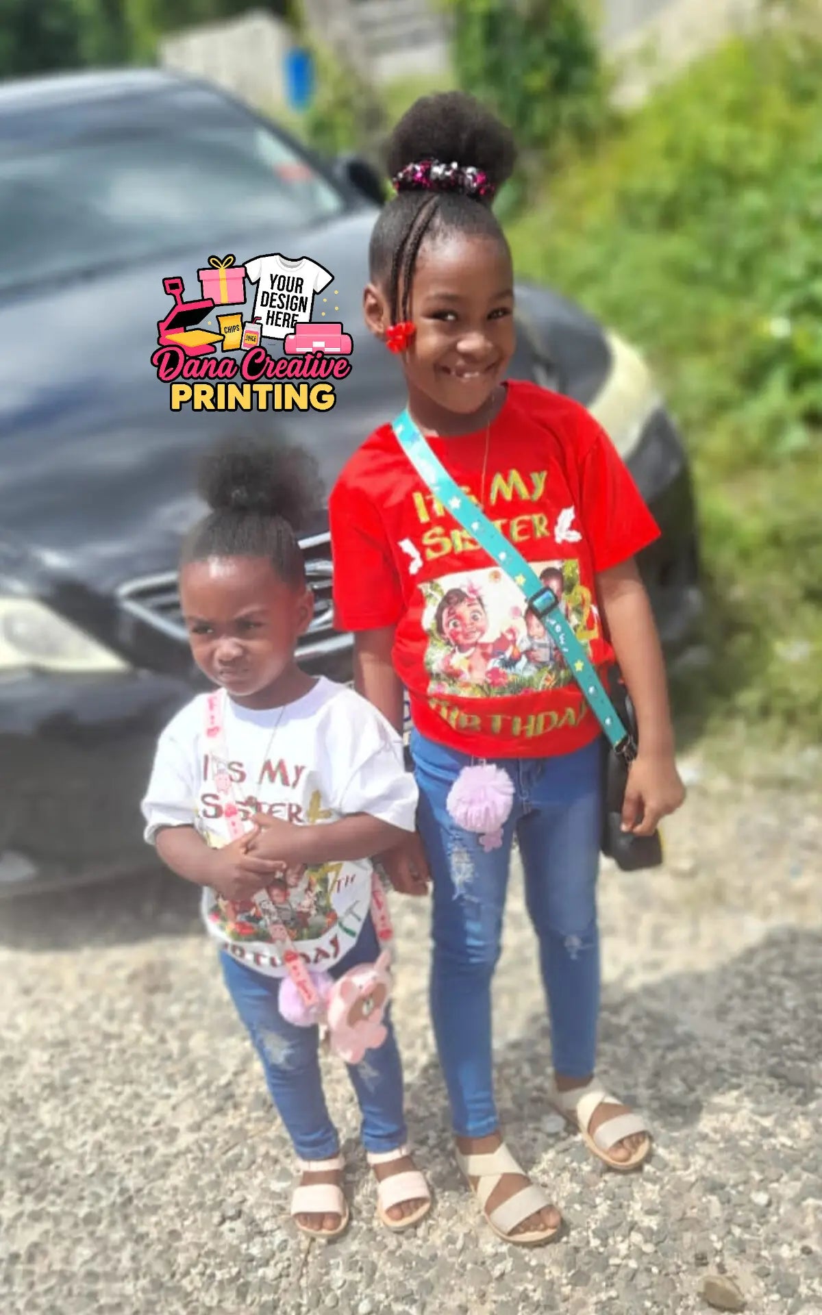 Custom Kids Thick Shirt (Cotton) – Personalized Design Tee for Kids | Add Your Text or Image - White | personalized t-shirt by Dana Creative Hub