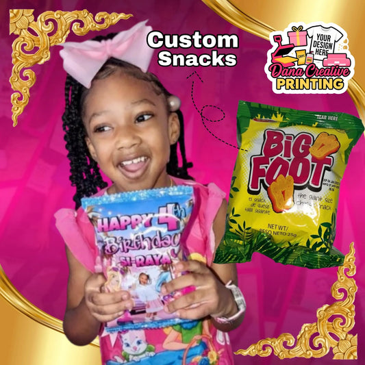 Custom Snack - 3 Bigfoot | party favor by Dana Creative Hub