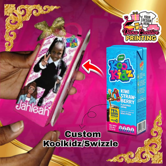 Custom Juice Bottles - 3 Swizzle | party favor by Dana Creative Hub