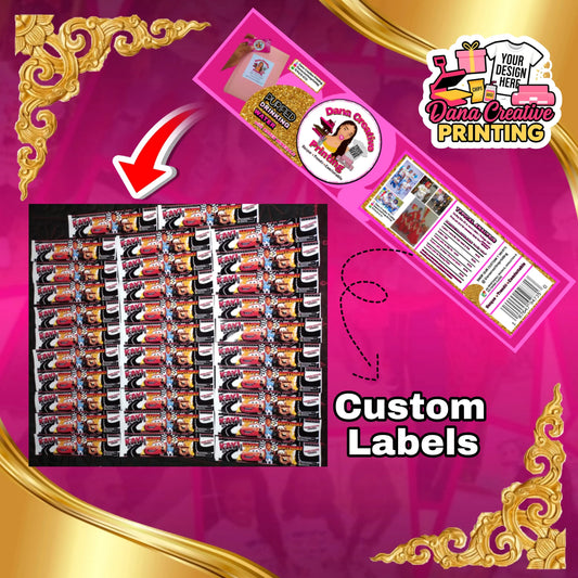 Party Favor Labels (No Product Included) - Snacks Bag Label | party favor by Dana Creative Hub