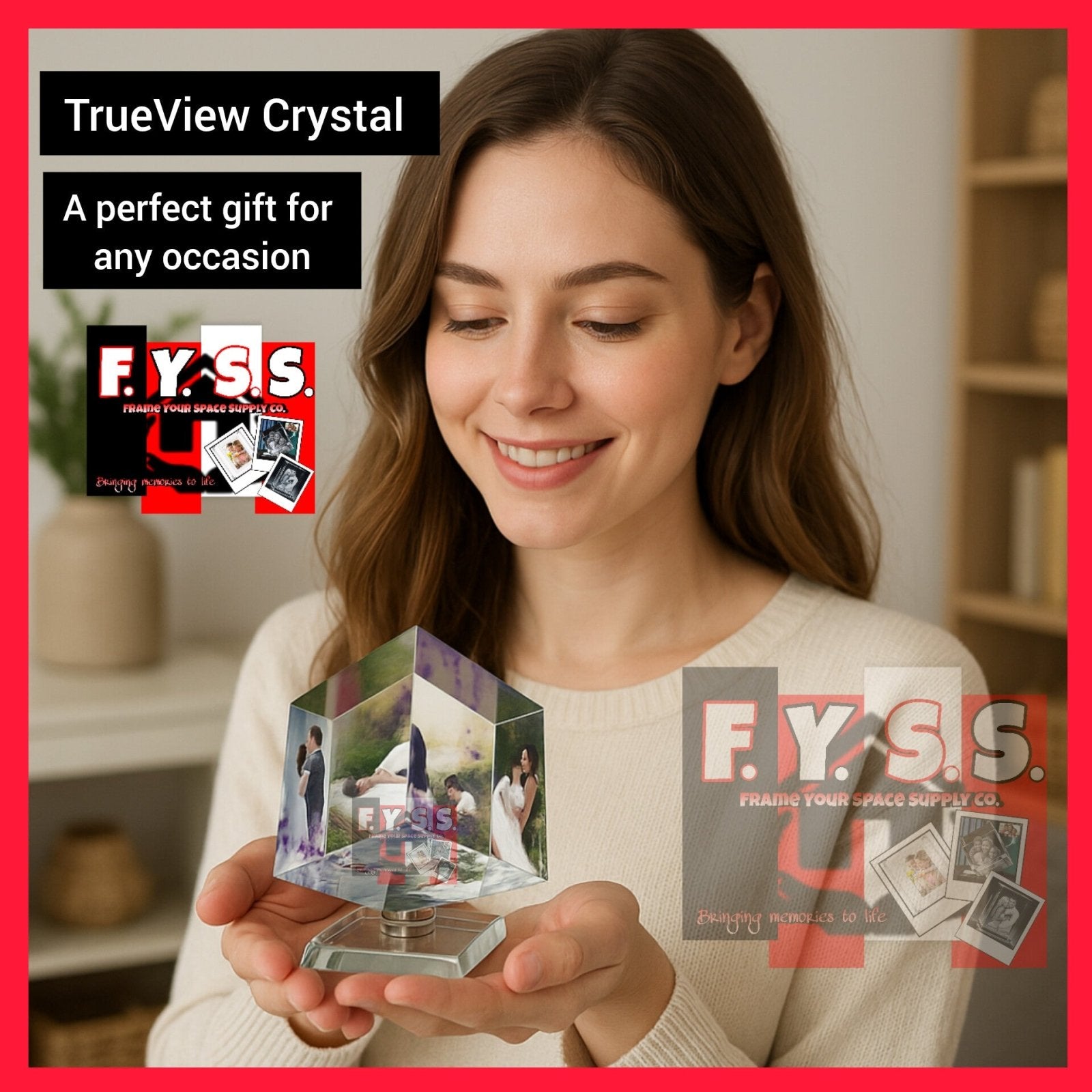 TrueView Crystal - 7cm | Memory Frame by Dana Creative Hub